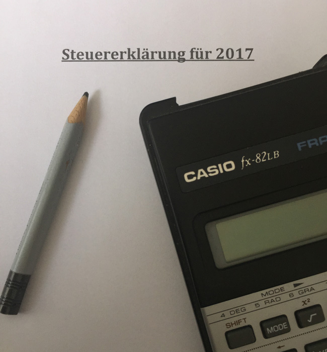 Steuererklärung für 2017