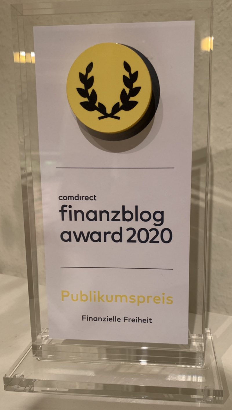 Finanzblog Award 2020 Publikumspreis